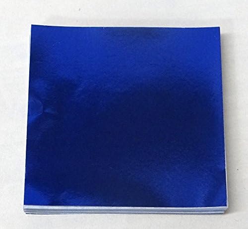 Candy Molds N More 6 x 6 Dark Blue Confectionery Foil Wrappers, 500 Sheets