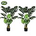 Wofair 45 Inch Artificial Monstera Plant, Fake Monstera Deliciosa Plants with Monstera Leaf Pot, Faux Monstera Plant for Home Office Store Garden Indoor Outdoor Monstera Decor (2 Pack)