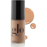 Glo Skin Beauty Luminous Liquid Mineral Foundation Makeup with SPF 18 (Café) - Improves Uneven Skin Tone, Smooths & Corrects Imperfections, Sheer to Medium Coverage, Dewy Finish