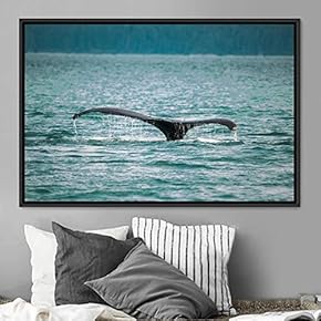 signwin Framed Canvas Wall Art Swimming Free Cool...
