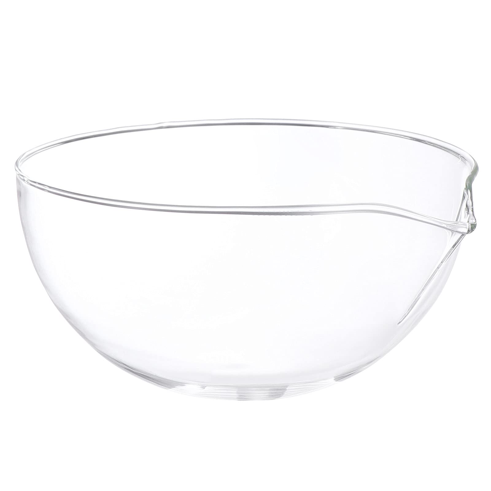 Evaporating Basin- Round Bottom, with Spout- Borosilicate 3. 3 Glass- Mixing Dish Bowl, Laboratory, Kitchen, Crafts