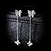 Fashion Sterling Silver Butterfly Earring Cubic Zirconia Dangle Earrings Drop Jewelry for Women