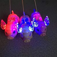 YTGOOD Electric Walking Singing Musical Light Pig Toy with Leash for Kids Boys Girls Without Battery Random Color