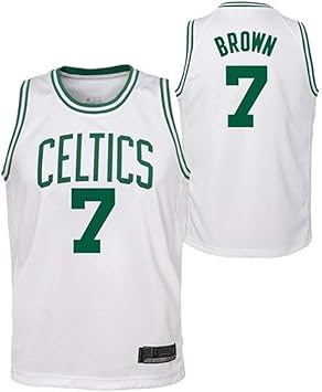 Amazon Co Jp Ysa男と女のジャージ Nbaボストンセルティックス7 ブラウン刺繍メッシュバスケットボールスウィングマンジャージ スポーツ アウトドア
