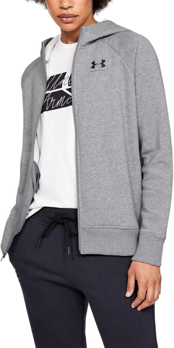 Amazon Co Jp Under Armour レディース ライバル フリース スポーツスタイル Lcスリーブ グラフィック フルジップ 服 ファッション小物