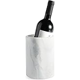 BCS Marble Wine Bottle Chiller - Versatile Wine Chillers for Bottles - Applicable to Kitchen Utensil Holder/Makeup Brush Holder/Pen Holder for desk That Also Serves as Lamp Shade