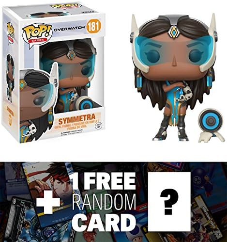 Symmetra: Funko POP! Games x Overwatch Vinyl Figure + 1 FREE Video Games Themed Trading Card Bundle (13089)