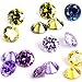 RUBYCA Mix Color Round Birthstone Crystal Glass Floating Charms fit Living Memory Locket 5mm 12 Pcs