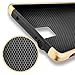 Note 4 case, Samcore Hybrid 2 in 1 Dual Layer Rugged Shockproof Case for Samsung Galaxy Note 4 case Cover [Gold]