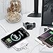 QI Certified Wireless Charger With 5-Port USB Charging Station 30W/6A, Wireless Charger For iPhone 8/8 Plus, iPhone X,Samsung GalaxyS6 /Note 5/EDGE+/S7/S8/S7EDGE And More-White