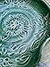 Spoon Rest, Ceramic Spoon Rest with Dahlia Carving in Teal