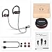 Wireless Bluetooth Headphones with Mic, Noise Cancelling Headphone with Battery Portable Bluetooth Headset Stereo Earbuds with Bass Durable Sweatproof Running Sports Earphones for Men Women (Black-8)