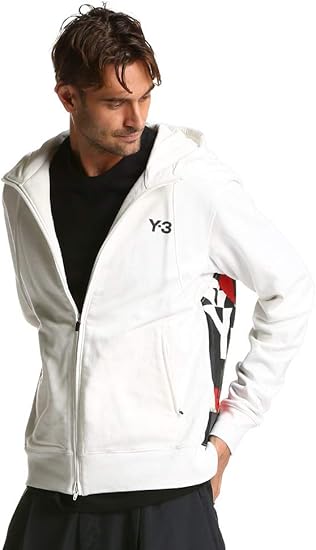 y3 white hoodie
