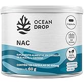 Suplemento Alimentar em Capsulas NAC de N-Acetil L-Cisteina 120 Capsulas de 500mg Ocean Drop