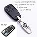 QZS Audi Smart Key Fob Cover Case Full Protector Skin Remote Keyless Entry for 8S0959754M Audi 2016 A4 TT TTS 2017 Q7 3 Buttons Key(Audi-1 Black)