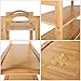 SONGMICS Bamboo Entryway Shoe Shelf Storage Organizer, Ideal for Hallway Bathroom Garden, 6-tier, Fresh Maple
