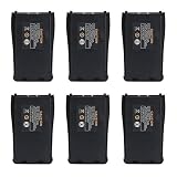 LUITON Original Replacement Rechargeable Li-ion 1500 mAh 3.7V Battery Pack Compatible with Baofeng BF-888S Arcshell AR-5 Retevis 777s Two-Way Radio(6 Packs)