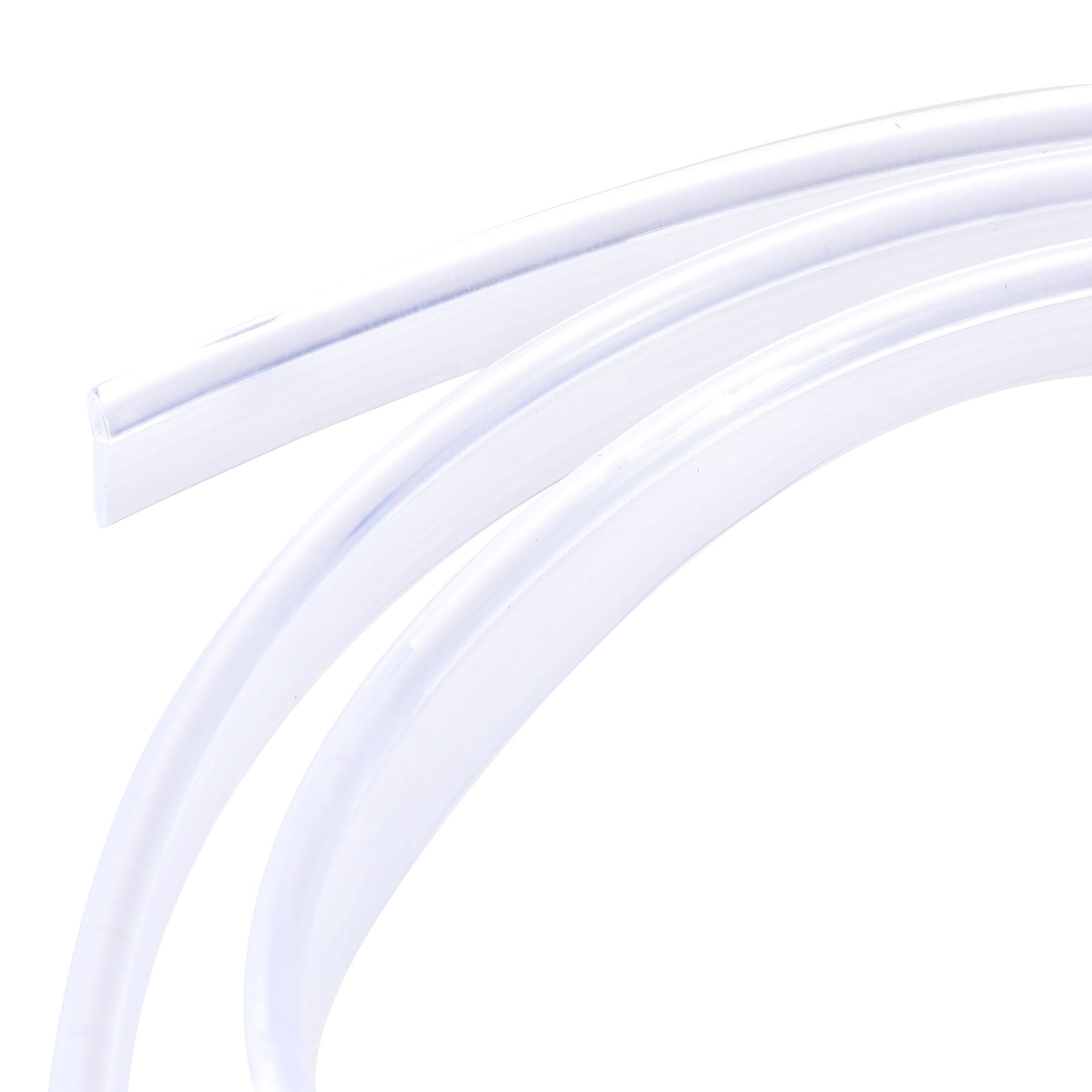 sourcing map PMMA Side Glow Fiber Optic Cable 3mm Dia 10mm Width 1M Long for LED Guide