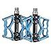 BONMIXC Bicycle Pedals 9/16 Thread Sealed Bearing MTB Pedals Aluminum Alloy Bike Pedals Blue