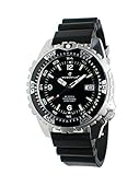 Momentum Men's Quartz Stainless Steel and Rubber Casual Watch, Color:Black (Model: 1M-DV06B9B)
