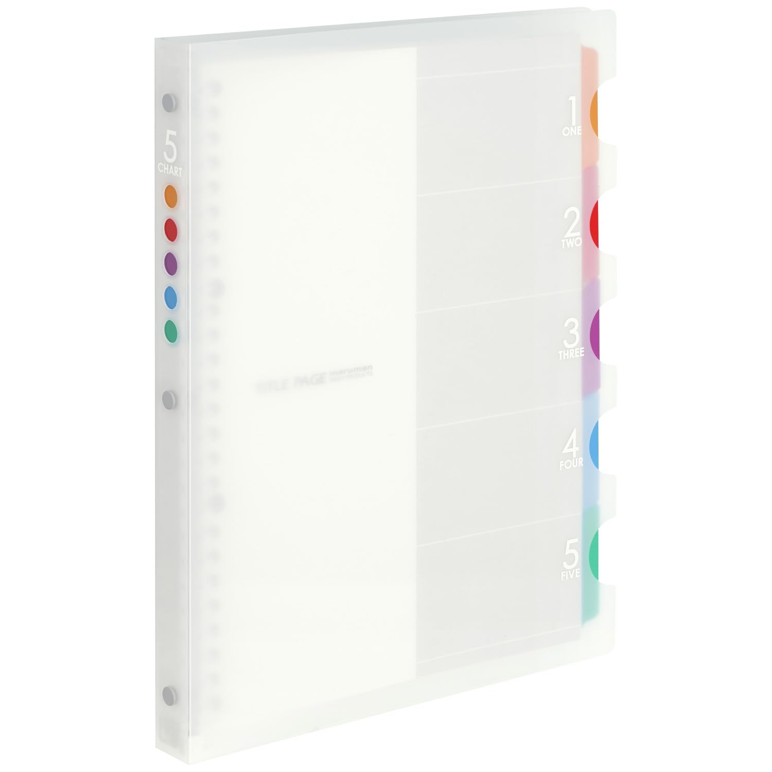 マルマン ルーズリーフ バインダー B5 ファイブチャート 26穴 クリア F906商品画像