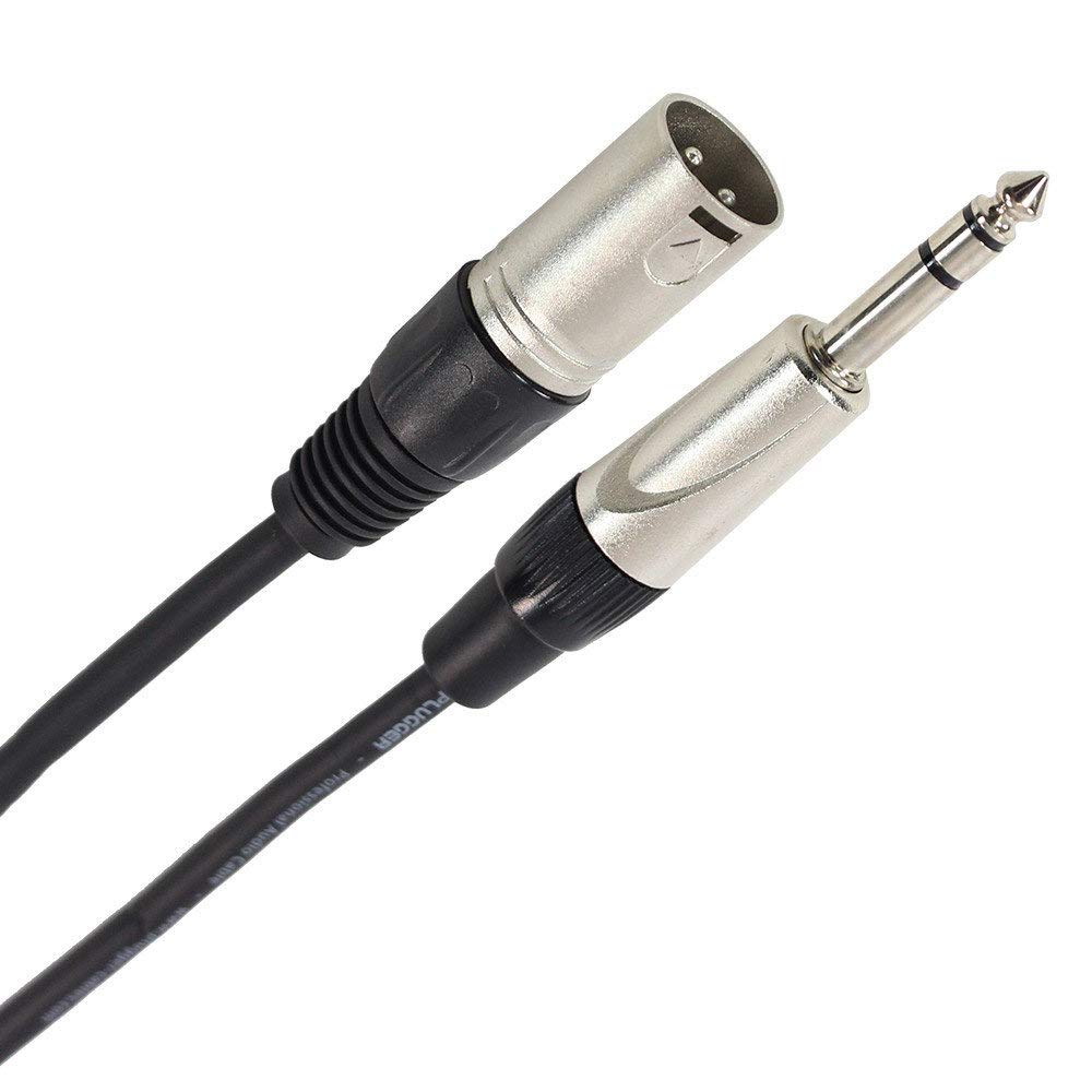 Plugger 3B/XLR Male Cable 6 m Black Stereo jack male