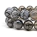 JARTC Natural Stone Beads Black White Dragon Vein Agate Round Loose Beads for DIY Necklace Bracelat Jewelry Making Beads 15