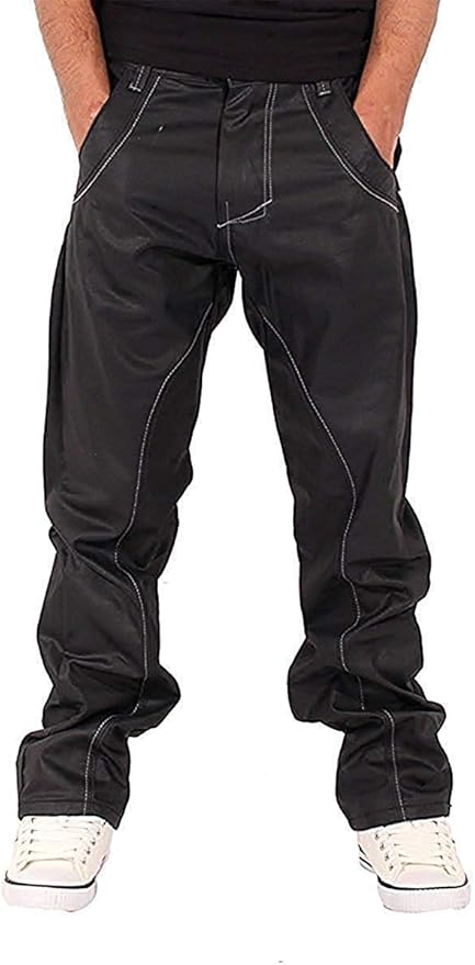 black coated pants