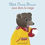 Image de Petit ours brun joue dans la neige