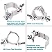 GBGS 4 Pack O Clamp 2 Inch Lighting Mount for Stage Lighting Moving Head Light Par Light Spotlight Aluminum Alloy Finish 220lbs