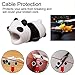 DECVO Cable Protector for iPhone iPad Cable Android Samsung Galaxy Cord Plastic Cute Land Animals Phone Accessory Protects USB Charger Data Protection Cover Chewers Earphone Cable Bite 6 PC (PHLTCH)