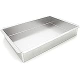 Magic Line Rectangle Cake Pan - Oblong Aluminum Cake Pans for Home & Professional Baking (9x13x2 Inches)