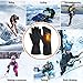 CLISPEED Winter Heated Gloves 3 Levels Temperature Control Hand Warmers Touch Screen Thermal Gloves for Skiing Cycling Riding Hunting Fishing