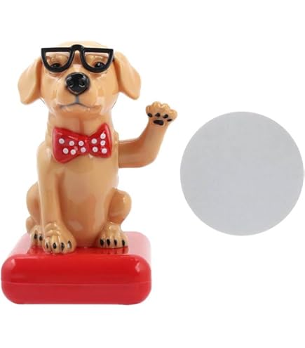 Figurine Solaire Dansante à énergie Solaire - Décoration De Rebord De Fenêtre, Tableau De Bord, étagère à Chapeau - Ours Marron Foncé