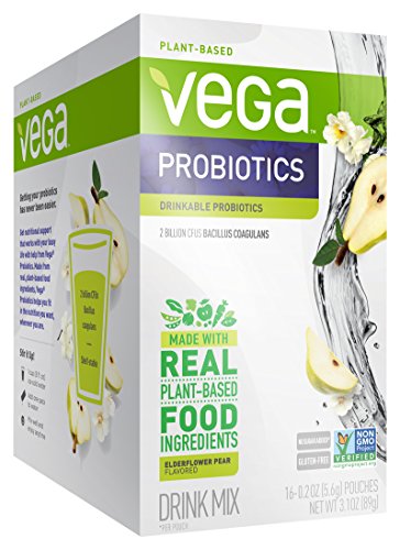 UPC 838766019055, Vega Probiotics Drink Mix, Elderflower Pear, 16 Count