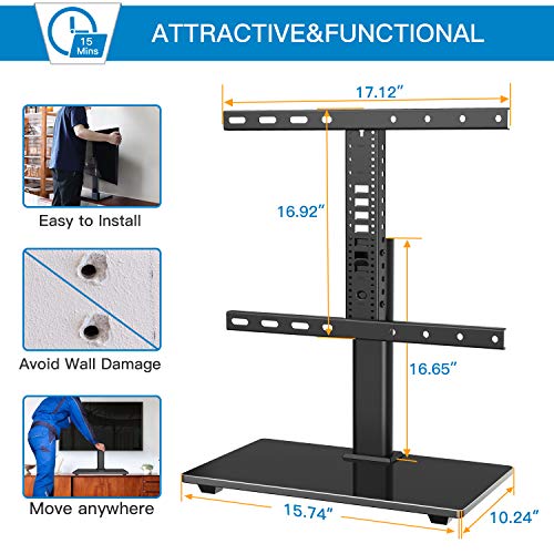 PERLESMITH Universal TV StandTable Top TV Stand for 3255 lnch LCD