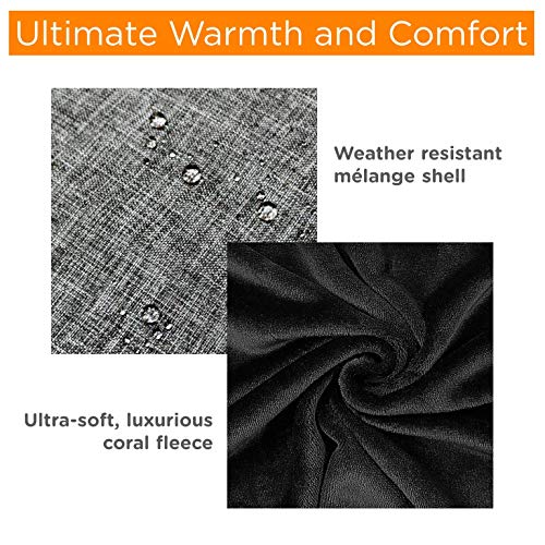 liuliuby Infant Car Seat Cover - Weatherproof Bunting Bag & Blanket - Keeps Baby Warm and Protected Against Cold Weather - Universal Fit - 2019 New Launch (Heather Gray)