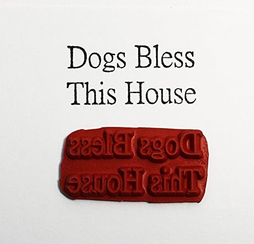 Altered Attic Unmounted Rubber Stamp: Dogs Bless This House