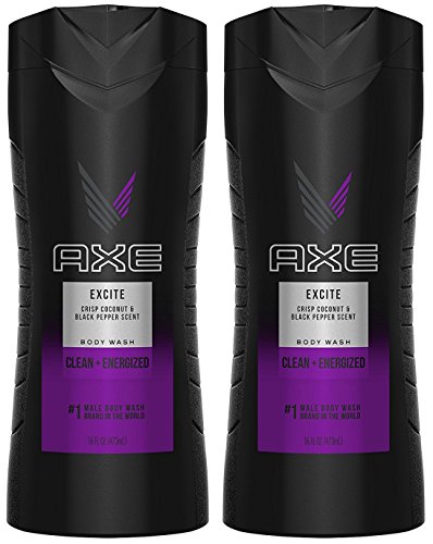 Axe Shower Gel, Excite 16 oz (Pack of 2)