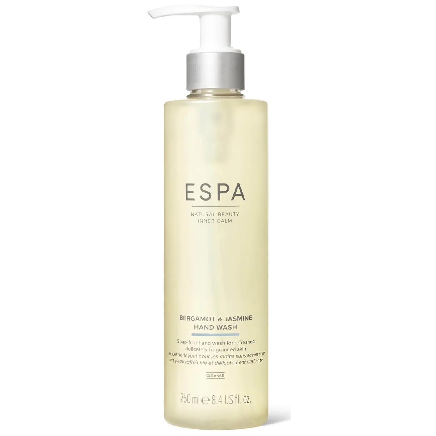 ESPA | Bergamot and Jasmine Hand Wash | 250ml | Pure Essentials Oils | Comforts and Cleanses Skin | Coconut & Citrus | 100% Natural Fragrance | Suitable for Sensitive Skin