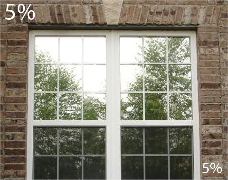 One Way Mirror Film with Nightime Vision 5% VLT (30" Wide) (30" x 7ft) Privacy, Solar Heat Rejecting, UV Protection, Glare Reduction, Window Film