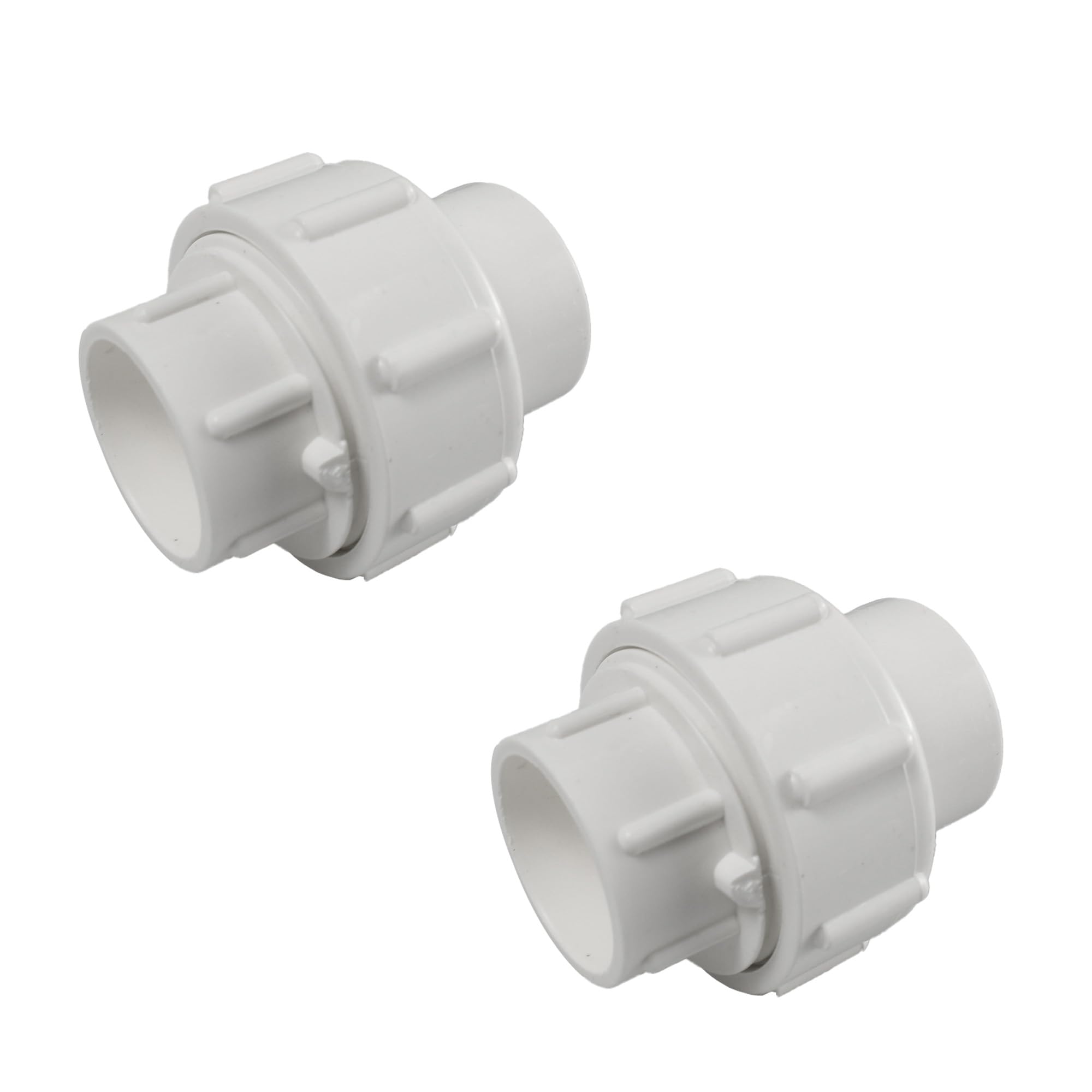Photo 1 of esahpss 2 Pack 1" Pvc Union Coupling,Water Pipe Fittings For Water Pipes,Slip Union Pvc Adapter Coupling,White O-Ring