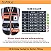 XIAKE 9 Pockets Class 2 High Visibility Reflective Safety Vest Men Women Work Construction Vest Zipper Front Meets ANSI Standards(Black,Large)