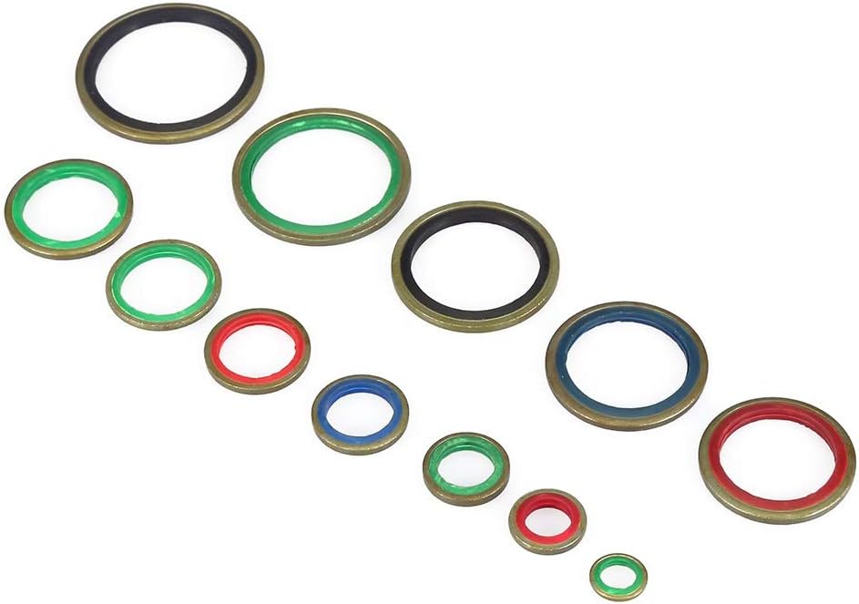 Sealing Ring - 6/8/10/12/14/16/18/20/22/24/27/30mm Metal Rubber Sealing Oil Ring Drain Plug Gasket Set(240pcs/pack) - Image 5