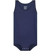 Landofgenie Mens Cotton Sleeveless Bodysuit Solid One-Piece Pajama Rompers for Men