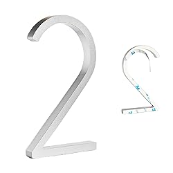 YWONOBS Door Numbers, 5 Inches 3D Self Adhesive