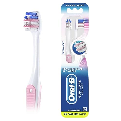 Oral-B Gum Care Sensitive toothbrushes, 2 Count tootbrush Extra Soft, Gentle on Teeth, Gentle on Gums, Extra Soft Tooth Brush, Compact Toothbrush