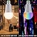 Smart LED Light Bulb, Wi-Fi Smart Bulbs, 60W Equivalent(7W) Dimmable Multicolor Changing Smartphone Controlled Daylight Night Light, Works with Amazon Alexa, Google Home Assistant, No Hub Need(E27)
