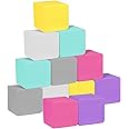 MODEREVE Foam Blocks for Toddlers, Soft Building Blocks for Toddlers Colorful Stacking Blocks for Kids - 12 Pieces
