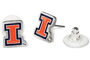 Post Earrings by Fan Frenzy Gifts | University Logo Earrings for Women & Men with Stainless Steel Posts | Officially Licensed Sports Fan Merchandise